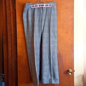 Chicos metallic black/white check dress pants